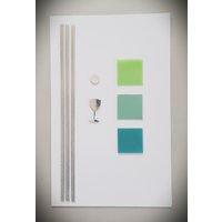 Bastel-Set Für Kommunionkerze/Taufkerze - Handarbeit von SilkesKerzenladen