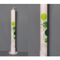 Kommunionkerze/Taufkerze - Inkl. Beschriftung Mit Name Und Datum von SilkesKerzenladen