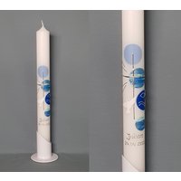 Kommunionkerze/Taufkerze - Inkl. Beschriftung Mit Name Und Datum von SilkesKerzenladen