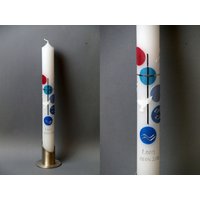 Kommunionkerze/Taufkerze - Inkl. Beschriftung Mit Name Und Datum von SilkesKerzenladen