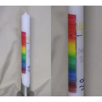 Kommunionkerze/Taufkerze - Inkl. Beschriftung Mit Name Und Datum von SilkesKerzenladen