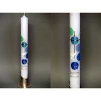 Kommunionkerze/Taufkerze Inkl. Name Und Datum von SilkesKerzenladen