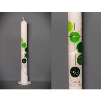 Kommunionkerze/Taufkerze Inkl. Name Und Datum von SilkesKerzenladen