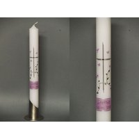 Kommunionkerze/Taufkerze Inkl. Name Und Datum von SilkesKerzenladen
