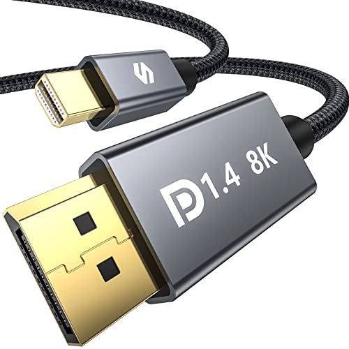Silkland Mini DP auf DP 1.4 Kabel 3m 8K@60Hz 4K@144Hz, Thunderbolt 2 Kabel mit HDR HBR3 DSC1.2 G-Sync FreeSync HDCP2.2, Mini Displayport auf Displayport für Laptop MacBook iMac Monitor Grafikkarte PC Silkland Mini DP auf DP 1.4 Kabel 3m 8K@60Hz 4K@144Hz, Thunderbolt 2 Kabel mit HDR HBR3 DSC1.2 G-Sync FreeSync HDCP2.2, Mini Displayport auf Displayport für Laptop MacBook iMac Monitor Grafikkarte PC von Silkland