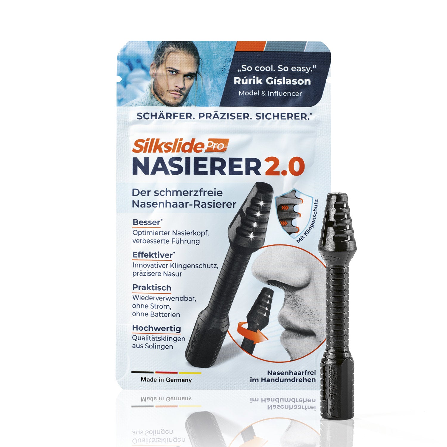Nasenhaartrimmer - Nasierer 2.0 von Silkslide Pro