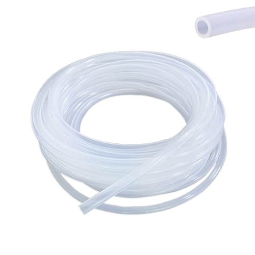 2 M Silikonschlauch(Innendurchmesser 8mm, Außendurchmesser 10mm), Lebensmittelqualität Schlauch, Flexibler Silikonkautschuk Schläuche für Luft Öl, Haushalt, Übertragung von Wasser, Trinkwasser von Silkwish
