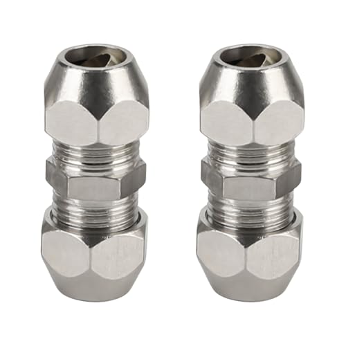 2 Stück 8mm Klemmringverschraubung, Vernickeltes Kupfer Pneumatische Klemmverschraubung Set, Ferrulen Klemmverschraubung für Klimaanlagen, Luftkompressoren, Kupferrohr und Rohre Verwendet Werden 2 Stück 8mm Klemmringverschraubung, Vernickeltes Kupfer Pneumatische Klemmverschraubung Set, Ferrulen Klemmverschraubung für Klimaanlagen, Luftkompressoren, Kupferrohr und Rohre Verwendet Werden von Silkwish