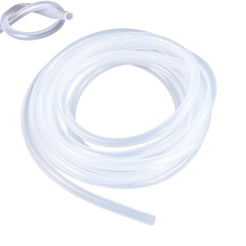 5 M Silikonschlauch(Innendurchmesser 5mm, Außendurchmesser 8mm), Silikonkautschuk Schläuche, Lebensmittelqualität Schlauch für Luft Öl, Haushalt, Übertragung von Wasser, Industrie, Trinkwasser von Silkwish