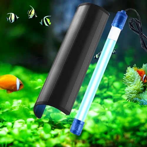 5w Aquarium UV Sterilisator Licht mit Timer, UV-Tauchleuchte, UV-Sterilisator, Haus und Küche, für Wasser Aquarien, Gartenteich (18cm Länge) von Silkwish