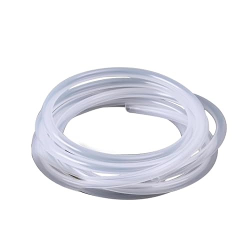 Silikonschlauch 6mm ID x 8mm OD, 2 Meter, Flexibler Silikonkautschuk Schläuche, Transparent Lebensmitteltaugliche Schläuche für Luft Öl, Haushalt, Übertragung von Wasser, Trinkwasser von Silkwish