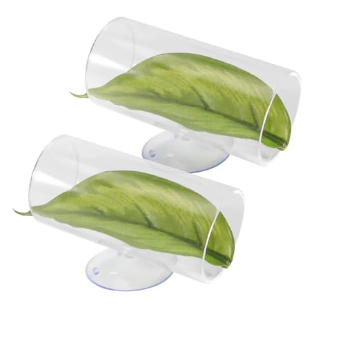 Silkwish 2 Stück Aquarium Tunnel Höhle mit Saugnapf & Kunstblatt - Generisch Schwebende Höhle für Kampffische, Betta - Aquarienhöhle Versteck für Fisch Und Garnelen zum Züchten - 8 x 4 x 4cm Silkwish 2 Stück Aquarium Tunnel Höhle mit Saugnapf & Kunstblatt - Generisch Schwebende Höhle für Kampffische, Betta - Aquarienhöhle Versteck für Fisch Und Garnelen zum Züchten - 8 x 4 x 4cm von Silkwish