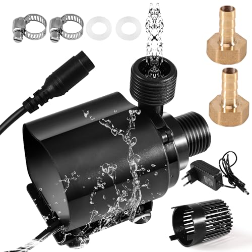 Wasserpumpe Brushless 12V 800L/H 5M Tauchpumpe Pumpe Wasser Klein mit Drehzahlregelung Netzadapter Tauchwasserpumpe Teichpumpe Aquarium Pumpe für Brunnenpool Wasserzirkulationssystem Wasserpumpe Brushless 12V 800L/H 5M Tauchpumpe Pumpe Wasser Klein mit Drehzahlregelung Netzadapter Tauchwasserpumpe Teichpumpe Aquarium Pumpe für Brunnenpool Wasserzirkulationssystem von Silkwish