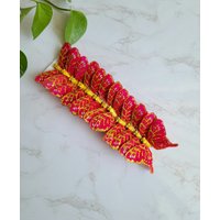 12 3" Rot/Gold Glitzer Feder Schmetterlinge - Künstliche Roter Schmetterling Scrapbooking-Kuchen Topper-Kostüme von SilkyBlossom