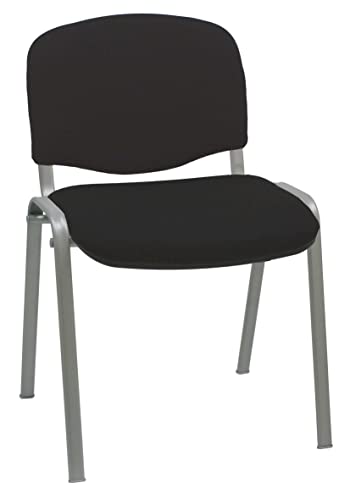 Silla Express Konfliktstuhl ISO, gepolstert, Metall, Schwarz, 55x53x79 cm von Silla Express