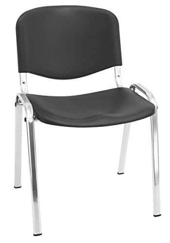 Silla Express P Vertraulicher Stuhl Iso Polypropylen, Metall, Schwarz, 55x53x79 cm von Silla Express