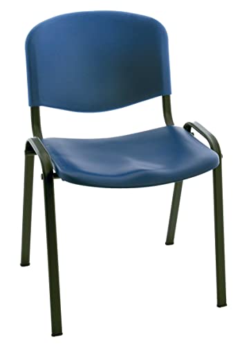 Silla Express P Vertraulicher Stuhl Iso Polypropylen, Metall, blau, 55x53x79 cm von Silla Express