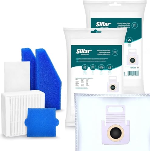 Sillar 10 synthetischen Staubsaugerbeuteln und Filtern Set – Kompatibel mit Thomas | Ersatzsatz von Thomas AQUA+, PET&FAMILY, CYCLOON HYBRID, PERFECT AIR, TWIN Sillar 10 synthetischen Staubsaugerbeuteln und Filtern Set – Kompatibel mit Thomas | Ersatzsatz von Thomas AQUA+, PET&FAMILY, CYCLOON HYBRID, PERFECT AIR, TWIN von Sillar