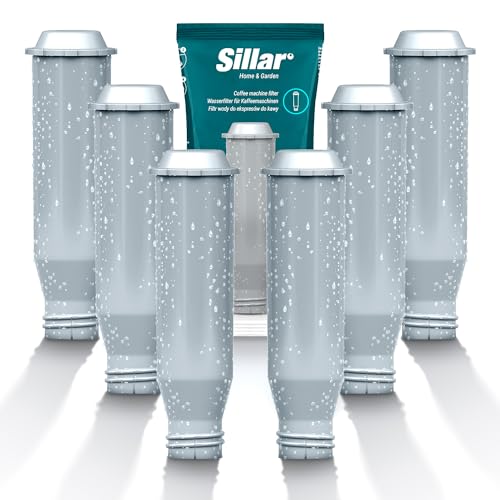 Sillar 6 Pack Wasserfilter, Wasserfilter Ersatz für Krups Kaffeemaschinen F088, AEL01, TCZ6003 | Erhöht die Lebensdauer des Gerätes von Sillar