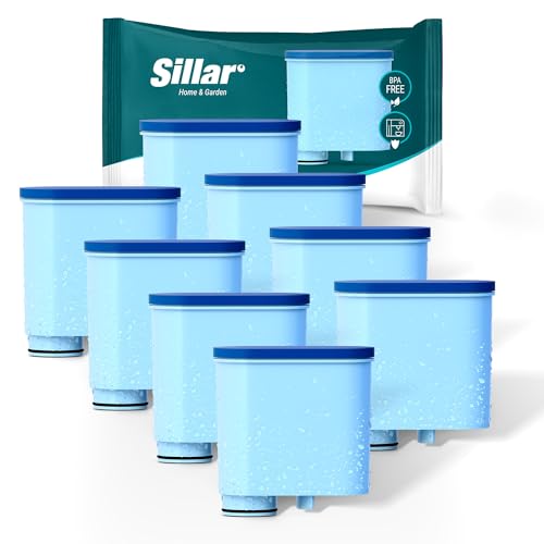 Sillar 8x Wasserfilter für Kaffeevollautomaten | Kompatibel mit Philips AquaClean CA6903/10 CA6903/22 CA6903 Kalkfilter, Filterpatrone für Saeco und Philips Kaffeemaschinen von Sillar