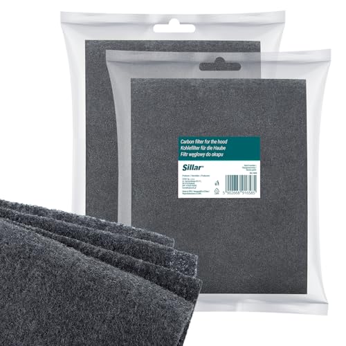 Sillar Aktivkohlefilter Dunstabzugshaube | 2er Pack | Kohlefilter für Dunstabzug Filter Abzugshaube | Aktivkohle Filtermatte zuschneidbar 57x47 cm Sillar Aktivkohlefilter Dunstabzugshaube | 2er Pack | Kohlefilter für Dunstabzug Filter Abzugshaube | Aktivkohle Filtermatte zuschneidbar 57x47 cm von Sillar