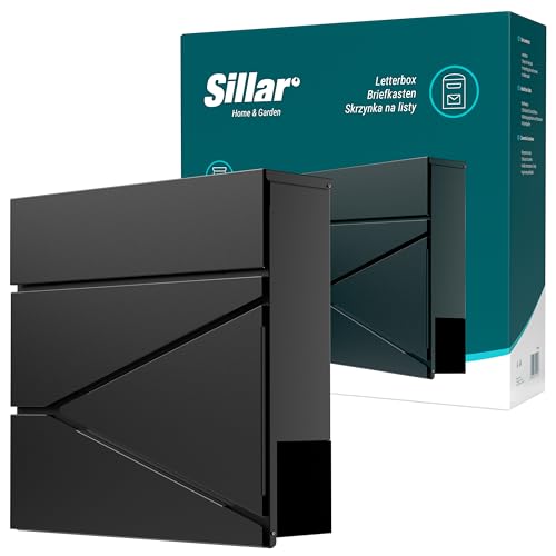 Sillar Briefkasten Wandbriefkasten mit Schloss | aus verzinktem Stahl, Beständig gegen Witterungseinflüsse und UV-Strahlung | 37 × 10,5 × 37 cm | 2 Schlüssel | Röhre für Zeitungen und Flugblätter Sillar Briefkasten Wandbriefkasten mit Schloss | aus verzinktem Stahl, Beständig gegen Witterungseinflüsse und UV-Strahlung | 37 × 10,5 × 37 cm | 2 Schlüssel | Röhre für Zeitungen und Flugblätter von Sillar