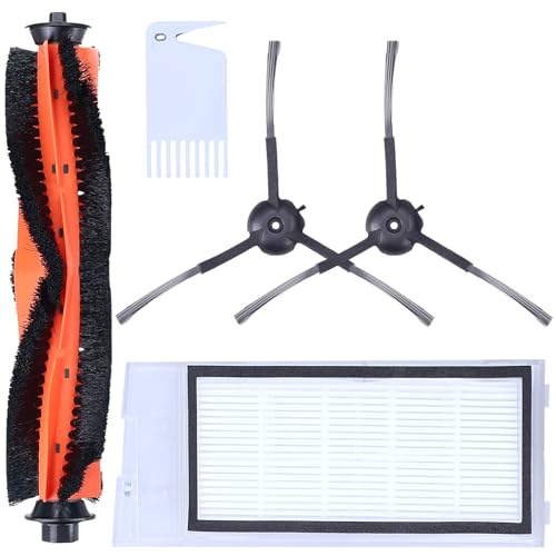 Sillar Ersatzteil‑Set für Roidmi EVE Plus Saugroboter – 1 Hauptbürste, 1 HEPA‑Filter, 2 Seitenbürsten + Reinigungs‑Kamm von Sillar