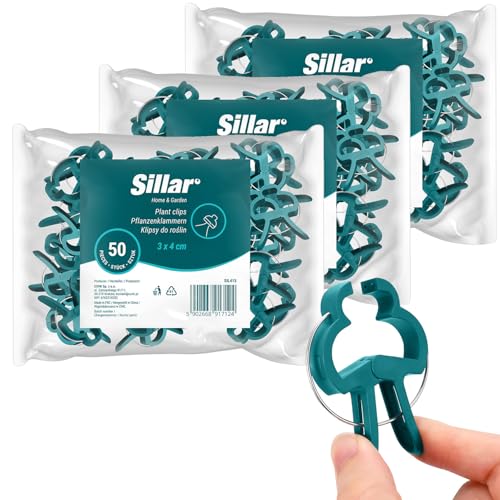 Sillar Pflanzenclips 150 Stück 3 × 4 cm – Sillar Kunststoff-Klammern für Tomaten- & Gurken-Rankhilfe, wiederverwendbar & UV-beständig Tomatenclips Pflanzen Klammern Sillar Pflanzenclips 150 Stück 3 × 4 cm – Sillar Kunststoff-Klammern für Tomaten- & Gurken-Rankhilfe, wiederverwendbar & UV-beständig Tomatenclips Pflanzen Klammern von Sillar
