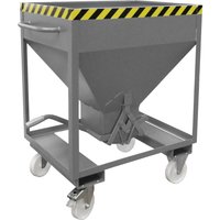 Bauer® Silobehälter, mit Scherenverschluss, Gabeltaschen + Rollen, lackiert, Volumen 0,375 m, RAL 7005 mausgrau Bauer® Silobehälter, mit Scherenverschluss, Gabeltaschen + Rollen, lackiert, Volumen 0,375 m, RAL 7005 mausgrau von Bauer®