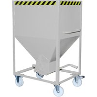 Bauer® Silobehälter, mit Scherenverschluss + Rollen, verzinkt, Volumen 0,6 m³ Bauer® Silobehälter, mit Scherenverschluss + Rollen, verzinkt, Volumen 0,6 m³ von Bauer®