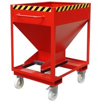 Bauer® Silobehälter, mit Schiebeverschluss, Gabeltaschen + Rollen, lackiert, Volumen 0,375 m³, RAL 3000 feuerrot Bauer® Silobehälter, mit Schiebeverschluss, Gabeltaschen + Rollen, lackiert, Volumen 0,375 m³, RAL 3000 feuerrot von Bauer®