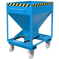 Bauer® Silobehälter, mit Schiebeverschluss, Gabeltaschen + Rollen, lackiert, Volumen 0,375 m³, RAL 5012 lichtblau Bauer® Silobehälter, mit Schiebeverschluss, Gabeltaschen + Rollen, lackiert, Volumen 0,375 m³, RAL 5012 lichtblau von Bauer®
