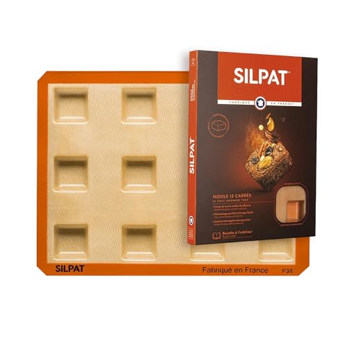 Silpat ES-02366-99 Perfect Mold Brownie, Silikon, 12 Cups, Orange Silpat ES-02366-99 Perfect Mold Brownie, Silikon, 12 Cups, Orange von Silpat