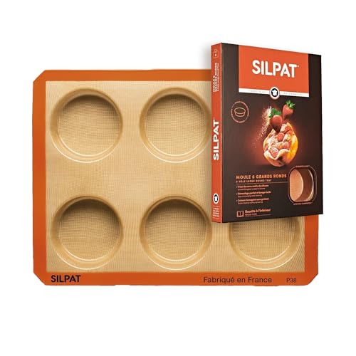 Silpat Große runde Mini-Kuchenform, 6 Löcher Silpat Große runde Mini-Kuchenform, 6 Löcher von Silpat