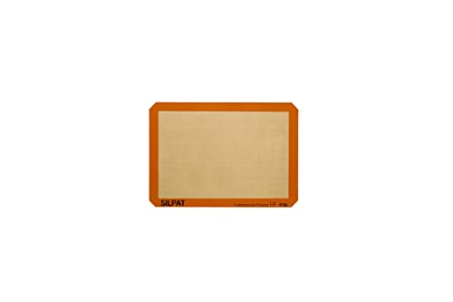 Silpat Premium Antihaftbeschichtete Backmatte, für kleine Biskuitrollen, Größe 21 x 30 cm, Orange, AE295205-01 von Silpat