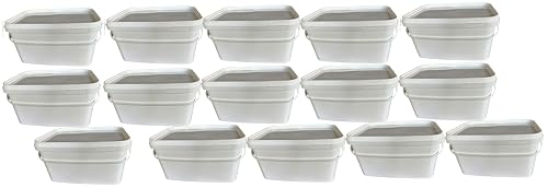 Silplast 15x 3 Liter Eimer rechteckig mit Deckel weiß 15 Stück stapelbarer Milch-/Vorratseimer mit Kunststoffgriff Honigeimer Kunststoffeimer Lebensmittelfreigabe Behälter Leereimer Wassereimer Silplast 15x 3 Liter Eimer rechteckig mit Deckel weiß 15 Stück stapelbarer Milch-/Vorratseimer mit Kunststoffgriff Honigeimer Kunststoffeimer Lebensmittelfreigabe Behälter Leereimer Wassereimer von Silplast