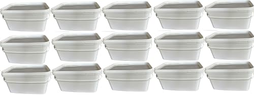 Silplast 15x 5 Liter Eimer rechteckig mit Deckel weiß 15 Stück stapelbarer Milch-/Vorratseimer mit Kunststoffgriff Honigeimer Kunststoffeimer Lebensmittelfreigabe Behälter Leereimer Wassereimer Silplast 15x 5 Liter Eimer rechteckig mit Deckel weiß 15 Stück stapelbarer Milch-/Vorratseimer mit Kunststoffgriff Honigeimer Kunststoffeimer Lebensmittelfreigabe Behälter Leereimer Wassereimer von Silplast