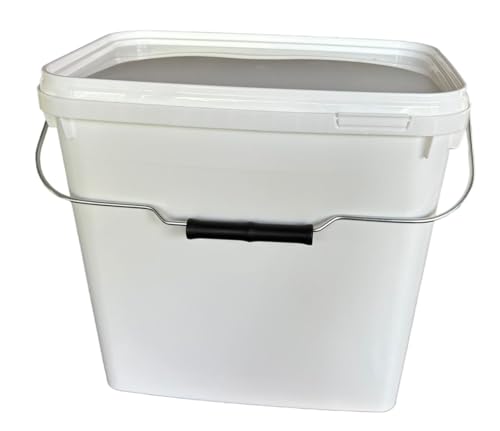Silplast 1x 10 Liter Eimer rechteckig mit Deckel weiß 1 Stück stapelbarer Milch-/Vorratseimer mit Metallgriff Honigeimer Kunststoffeimer Lebensmittelfreigabe Behälter Leereimer Wassereimer Silplast 1x 10 Liter Eimer rechteckig mit Deckel weiß 1 Stück stapelbarer Milch-/Vorratseimer mit Metallgriff Honigeimer Kunststoffeimer Lebensmittelfreigabe Behälter Leereimer Wassereimer von Silplast