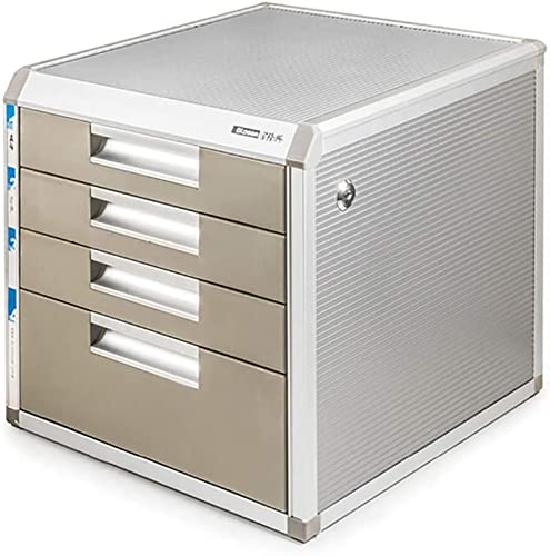 Aktenschrank mit Reißverschluss Aktenschrank mit abschließbaren Schubladen Infoschrank Büroschrank (Größe: 31,5 * 35 * 29,8 cm) von SilteD