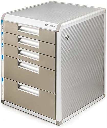 Aktenschrank mit Reißverschluss Aktenschrank mit abschließbaren Schubladen Infoschrank Büroschrank (Größe: 31,5 * 35 * 39,8 cm) von SilteD