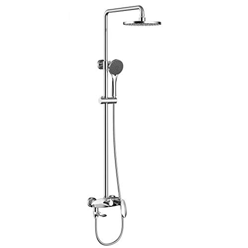 Messing Duschsystem Poliertes Chrom Duscharmatur System Set Wandmontage Verbrühungsschutz Regendusche Mischbatterie mit Handbrause Messing Duschsystem Poliertes Chrom Duscharmatur System Set Wandmontage Verbrühungsschutz Regendusche Mischbatterie mit Handbrause von SilteD