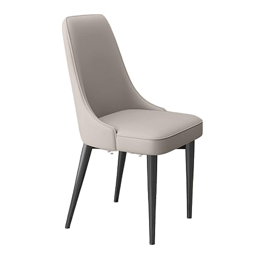 SilteD Simplicity Esszimmerstuhl aus PU-Leder, Freizeitstuhl, Rückenlehne, Hocker, Wohnmöbel mit Armlehne von SilteD