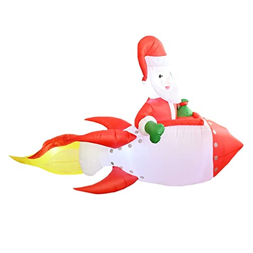 SilteD Weihnachtsmann Aufblasbare Rakete Weihnachtsmann Weihnachtsdekoration Veranstaltungsort Atmosphäre Layout Urlaub Supplies von SilteD
