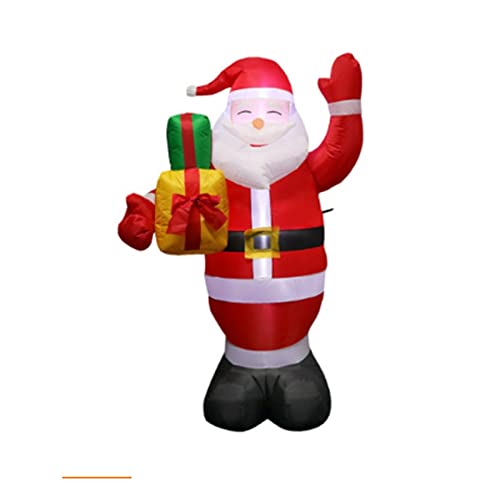 Weihnachtsmann Aufblasbare 1,5 m Weihnachtsmann Geschenktüte Glühende Aufblasbare Weihnachtsdekoration Garten Requisiten von SilteD