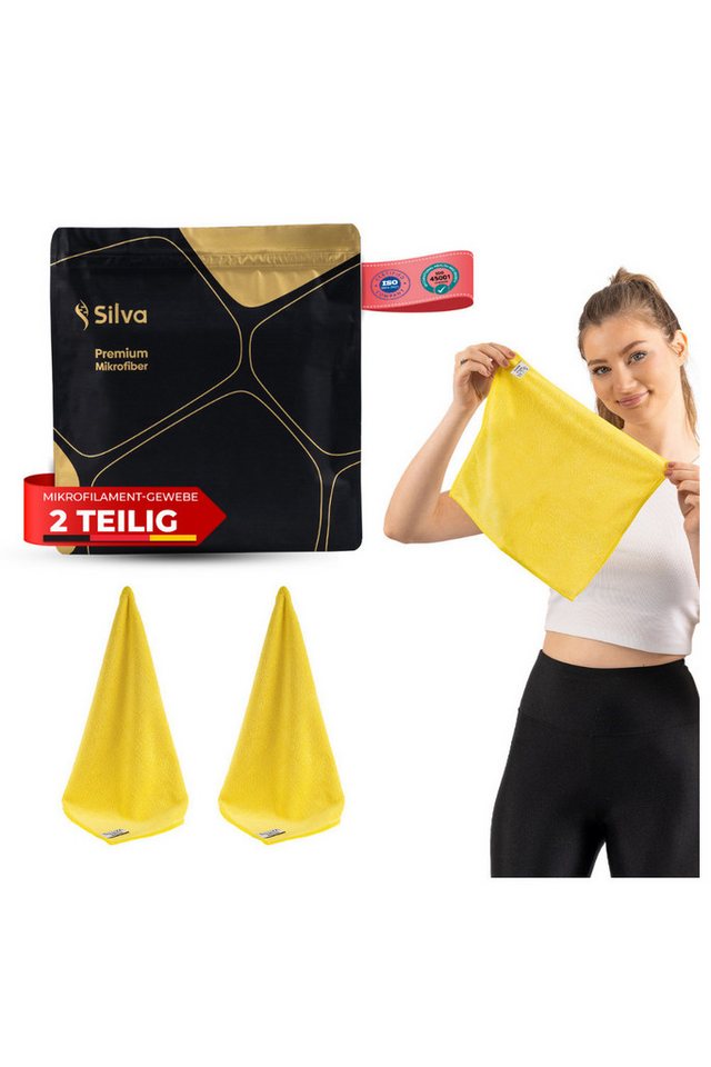 Silva EU Silva CleanMax Gelb Mikrofasertuch (Reinigungsset, 1er-Pack, 2er-Pack, 3er-Pack, Extrem saugfähig (20-fache Aufnahme) von Silva EU