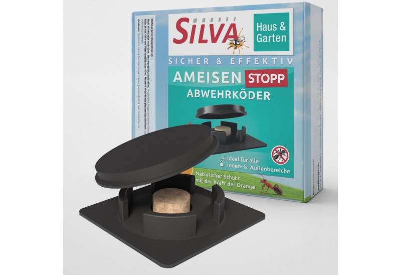 Silva Haus & Garten Vergrämungsmittel Silva® Ameisenköder 4er – gegen Ameisen im Haus & Garten – PT19 Biozid, 4-St., Set aus 4 Köderdosen, 4 Stück für drinnen & draußen von Silva Haus & Garten