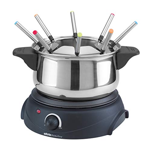 Silva Homeline PK-F 100 Fondue 1500W Ueberhitzungsschutz, stufenloser Temperaturregler, Kontrollleuc von Silva Homeline