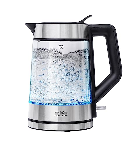 SILVA SCHNEIDER Glas Wasserkocher KL-G 2007, 1,7 Liter, 2200 Watt, mit Easy-Fill Deckel von Silva Schneider