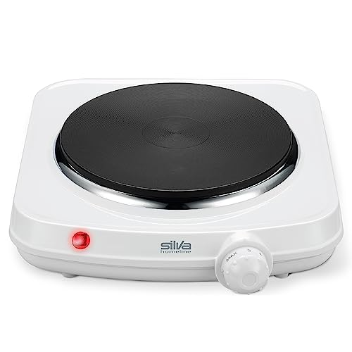 Silva Homeline EK 1018 Einzelkochplatte, 1500 W, weiß, hitzebeständige Lackierung, Kochfeld 18 cm von Silva Schneider