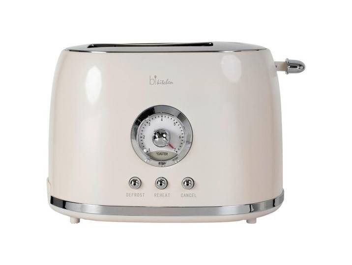Silva Schneider TOASTER, Weiß, Kunststoff, 30.6x16.6x20.4 cm, Auftaufunktion, Aufwärmfunktion, automatischer Auswurf nach Röstende, automatische von Silva-Schneider
